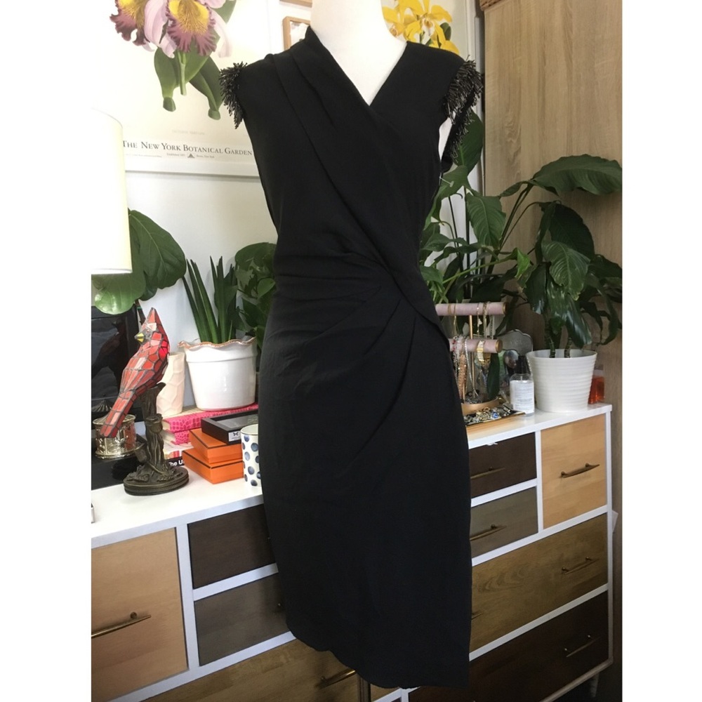 Helmut Lang Asymmetrical Ruched Dress